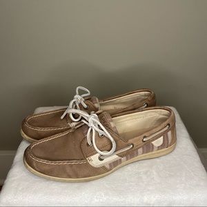 Sperry Topsider tan shoes womens 8